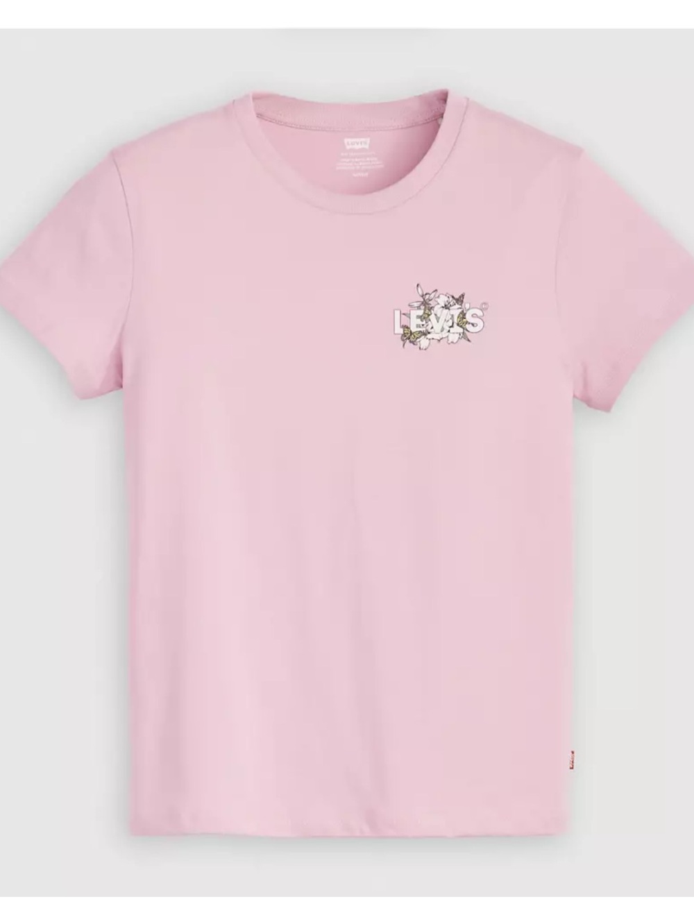 Levi's Pink Tee with Fragrant Lilac Logo